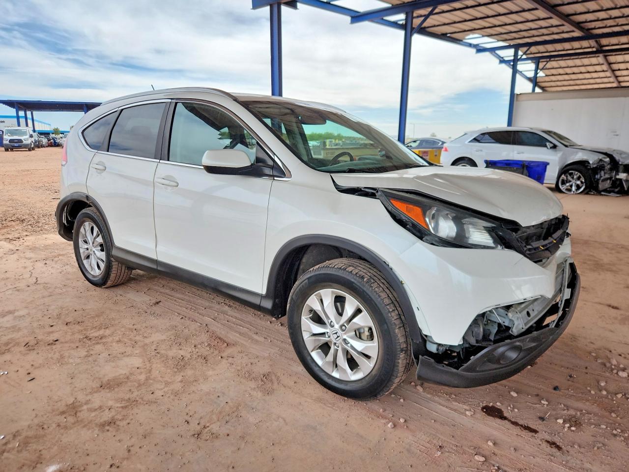 2014 Honda Cr-v Exl Белый vin: 5J6RM4H73EL044658