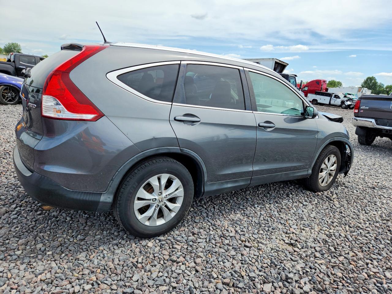 2014 Honda Cr-v Exl Gray vin: 5J6RM4H73EL085811
