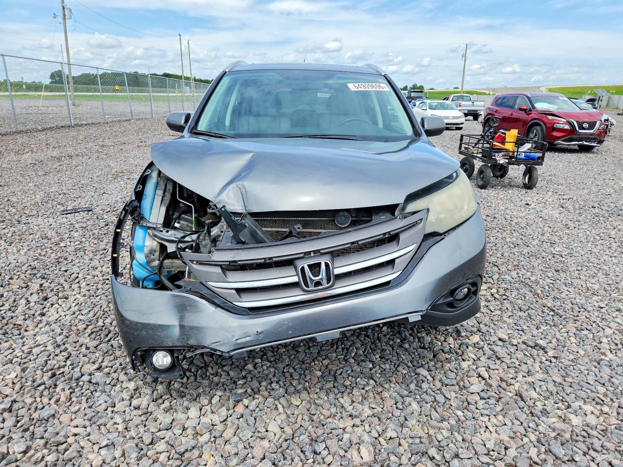 2014 Honda Cr-v Exl Gray vin: 5J6RM4H73EL085811