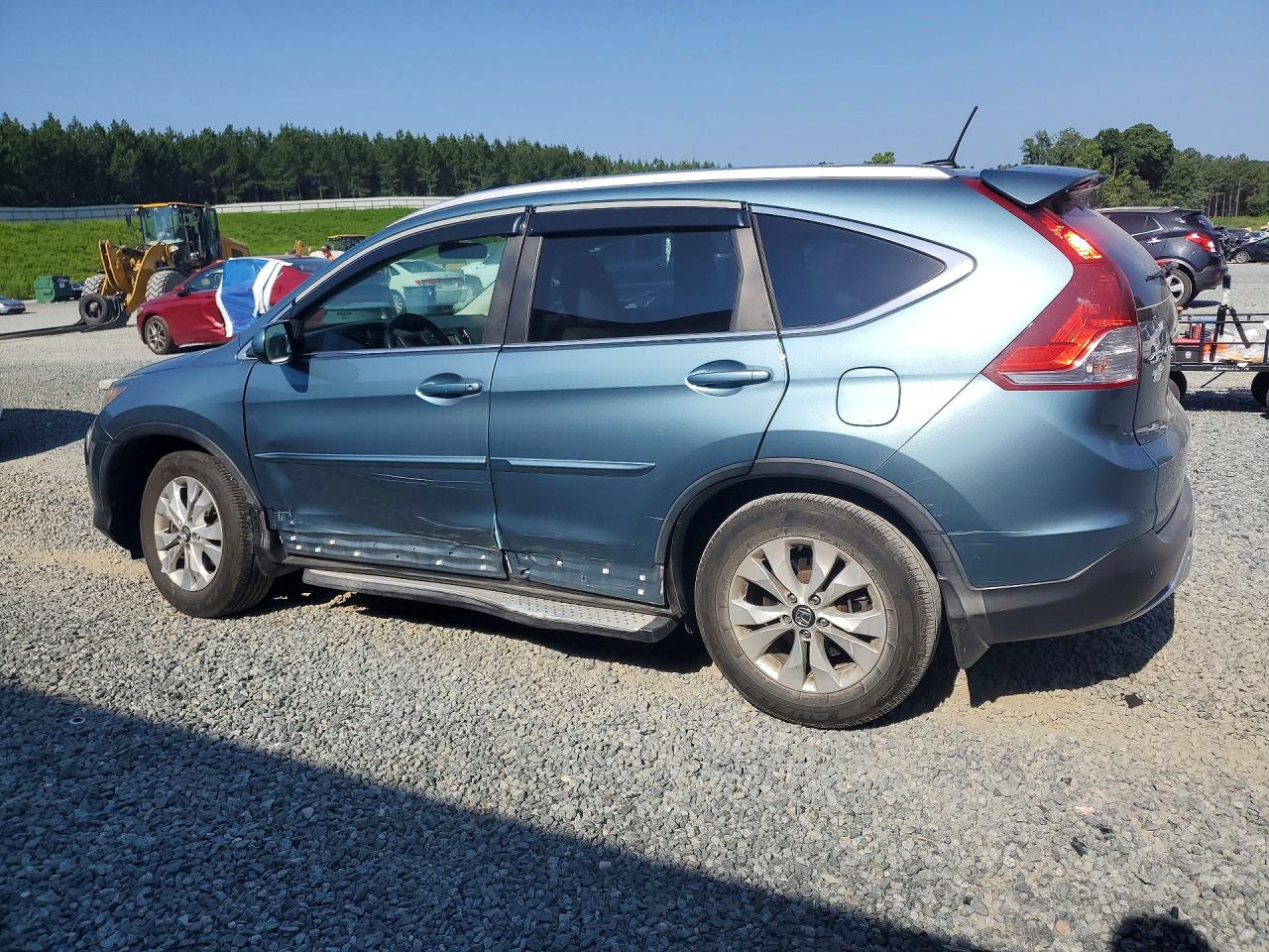 2014 Honda Cr-v Exl Teal vin: 5J6RM4H73EL089549