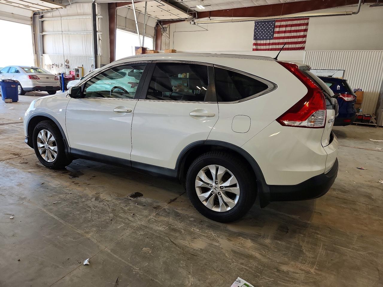 2014 Honda Cr-v Exl White vin: 5J6RM4H73EL091754