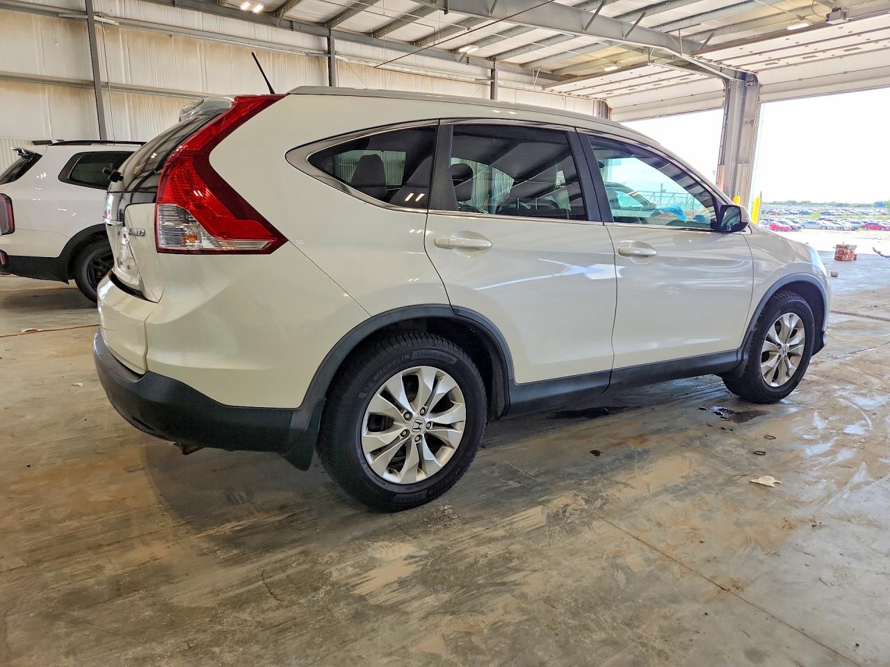 2014 Honda Cr-v Exl White vin: 5J6RM4H73EL091754
