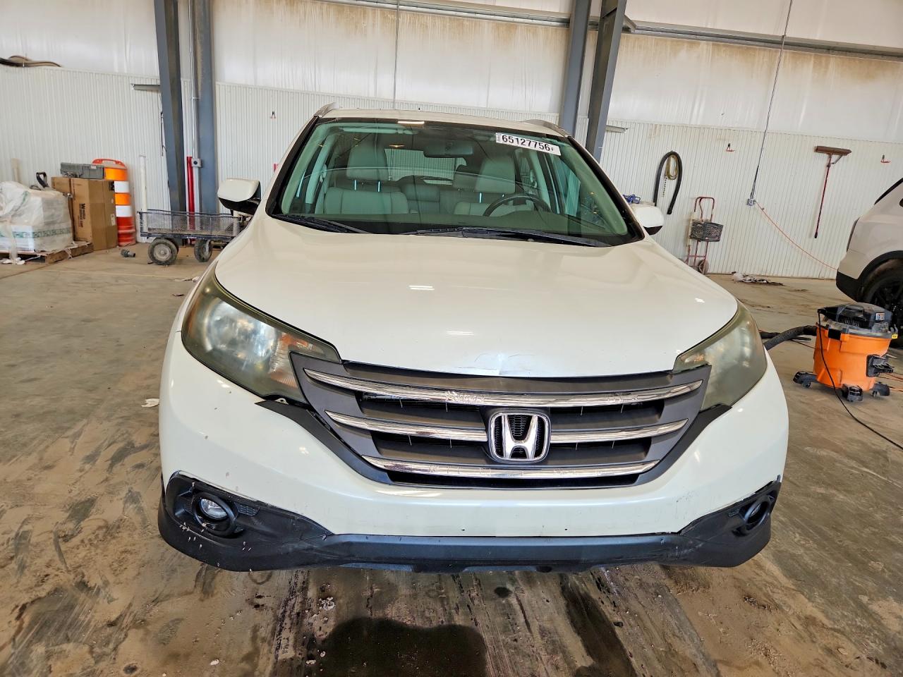 2014 Honda Cr-v Exl White vin: 5J6RM4H73EL091754