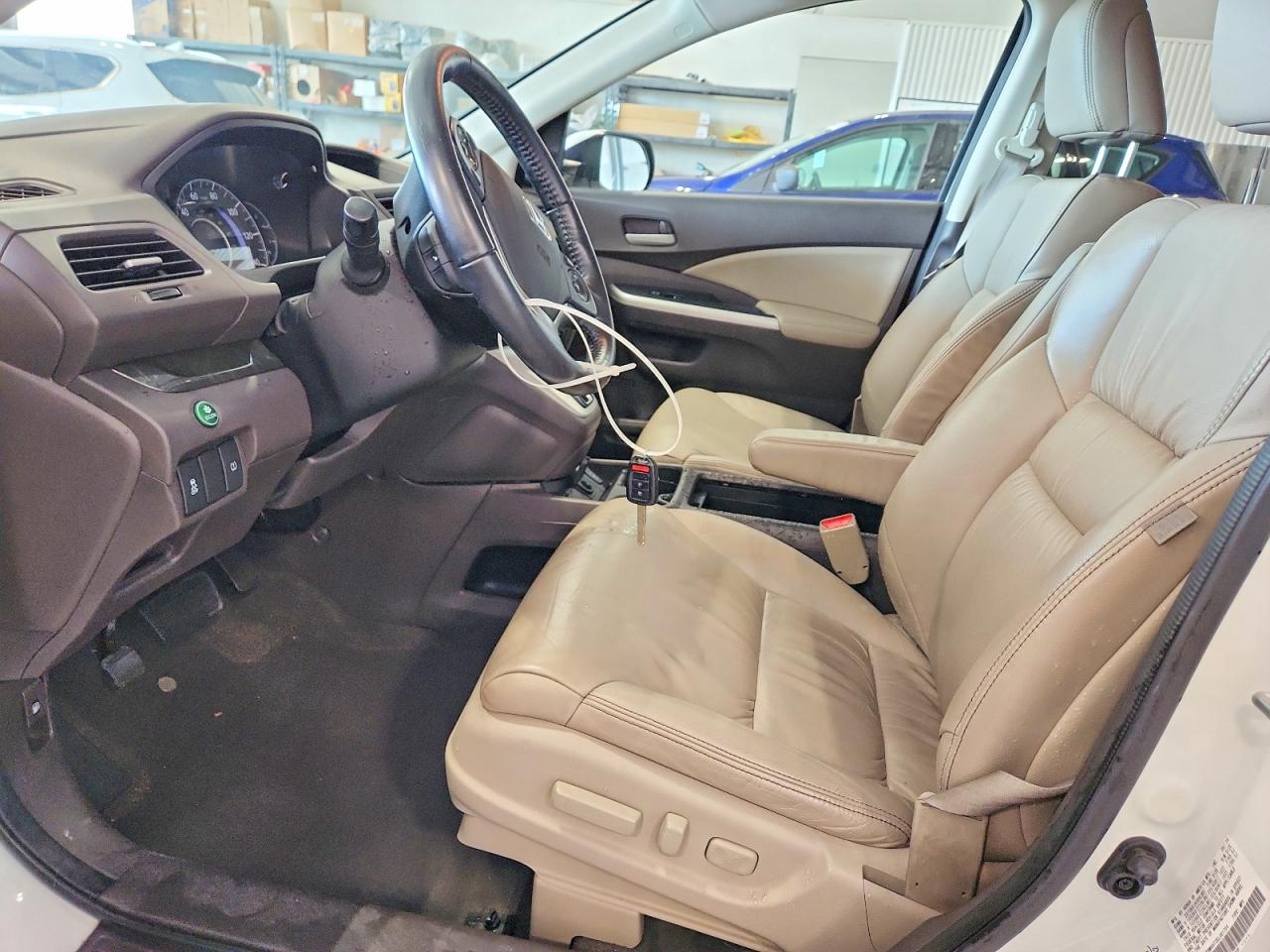 2014 Honda Cr-v Exl White vin: 5J6RM4H73EL091754