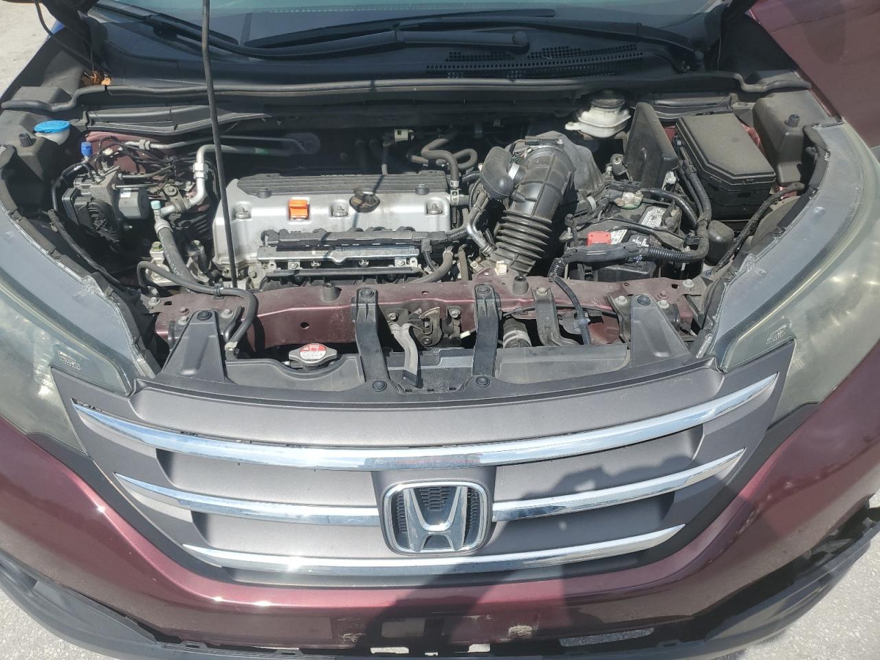 2014 Honda Cr-v Exl Burgundy vin: 5J6RM4H73EL100176