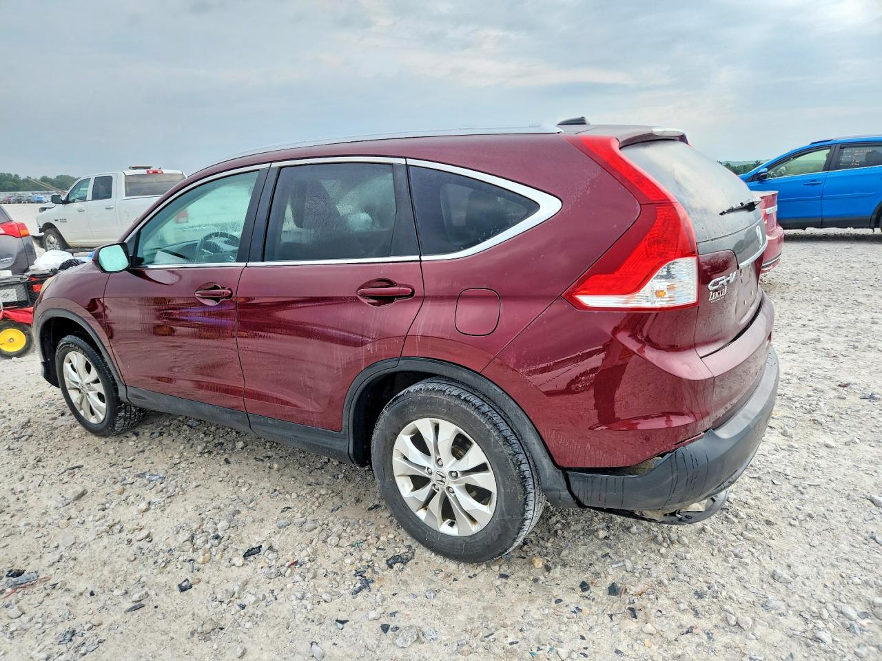 2014 Honda Cr-v Exl Burgundy vin: 5J6RM4H73EL114479