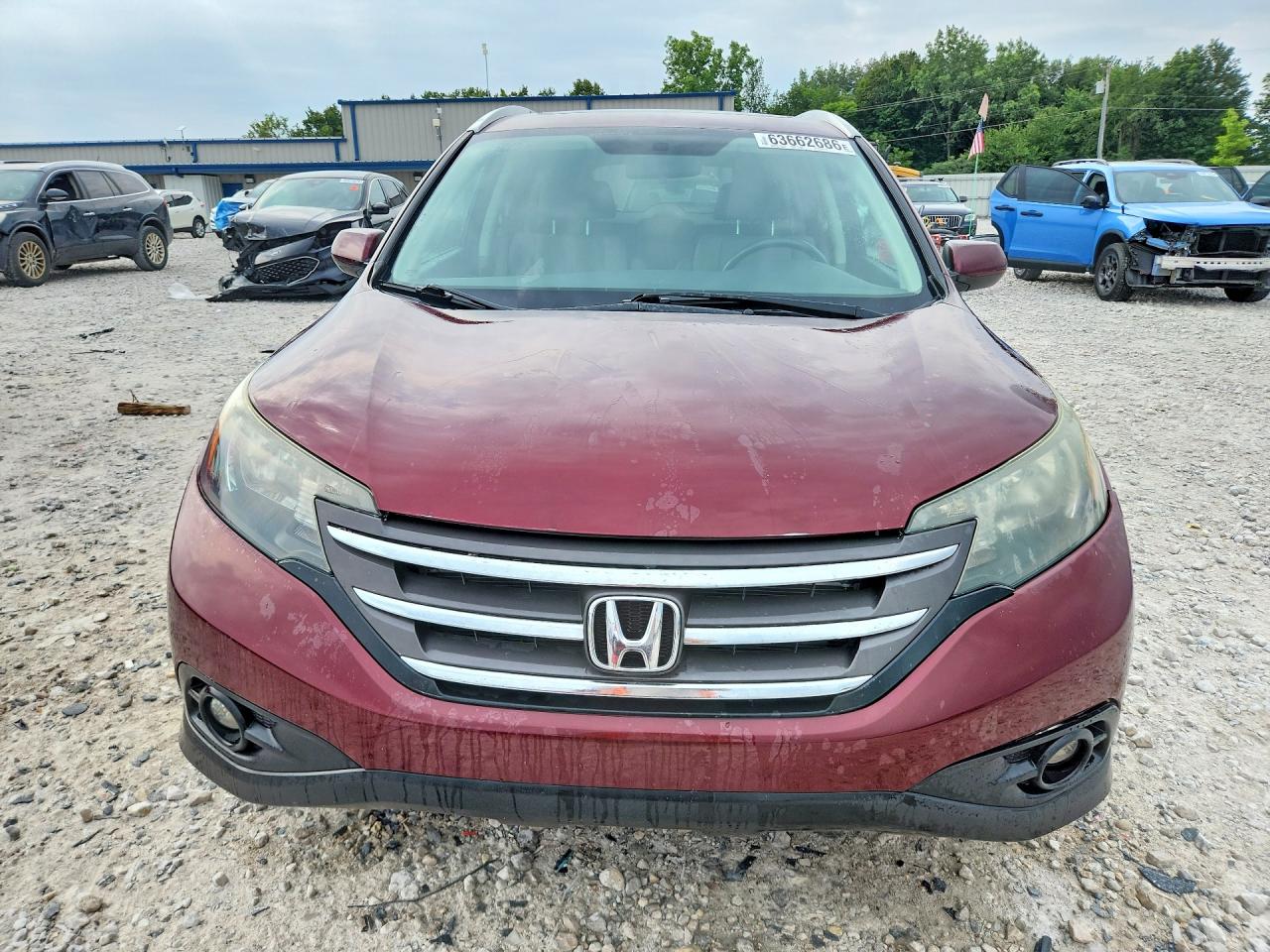 2014 Honda Cr-v Exl Burgundy vin: 5J6RM4H73EL114479