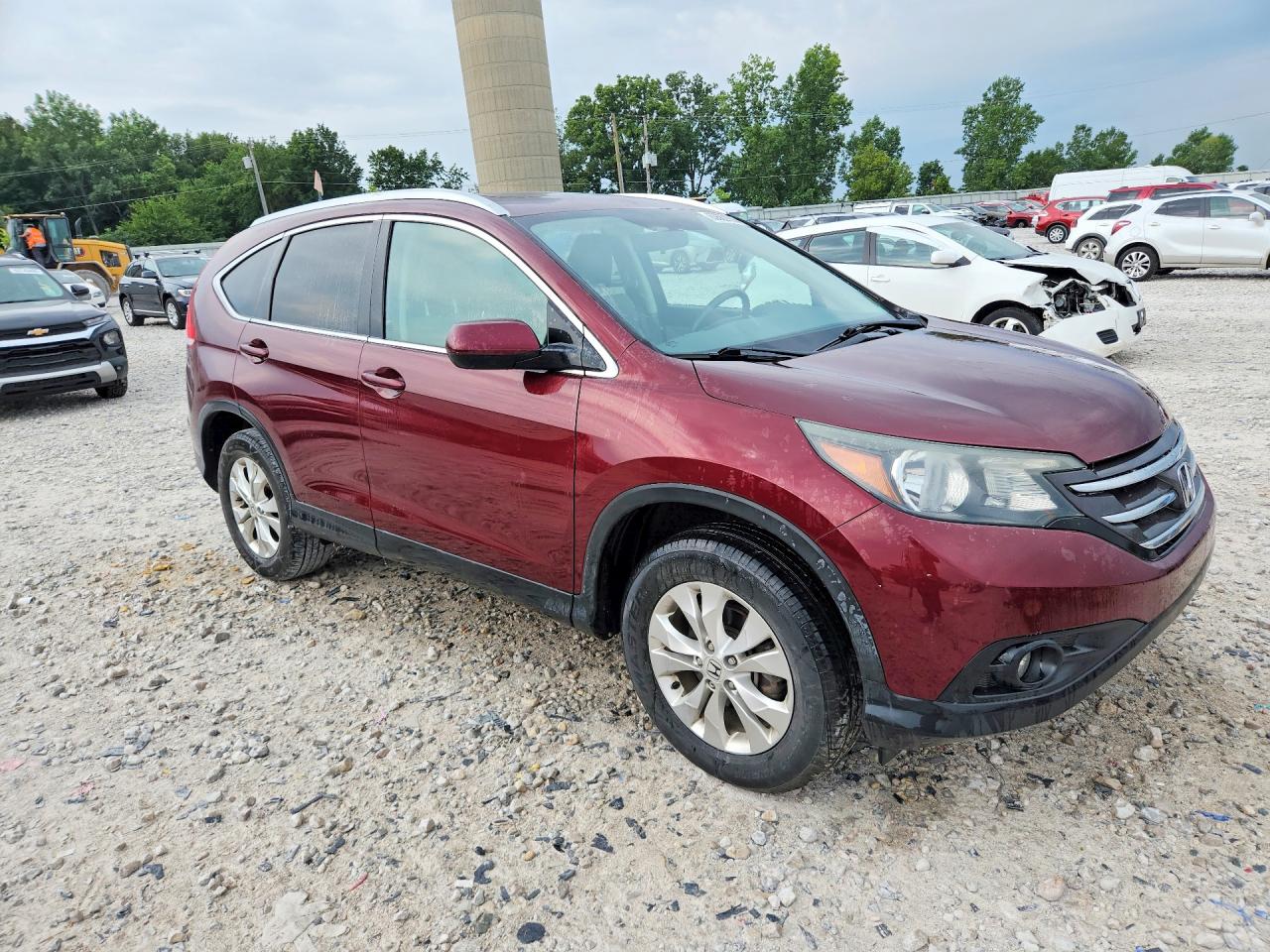 2014 Honda Cr-v Exl Burgundy vin: 5J6RM4H73EL114479