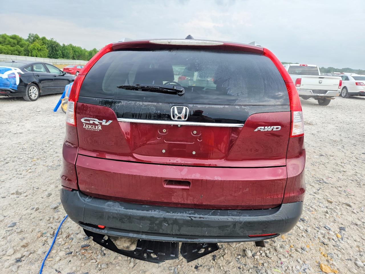 2014 Honda Cr-v Exl Burgundy vin: 5J6RM4H73EL114479