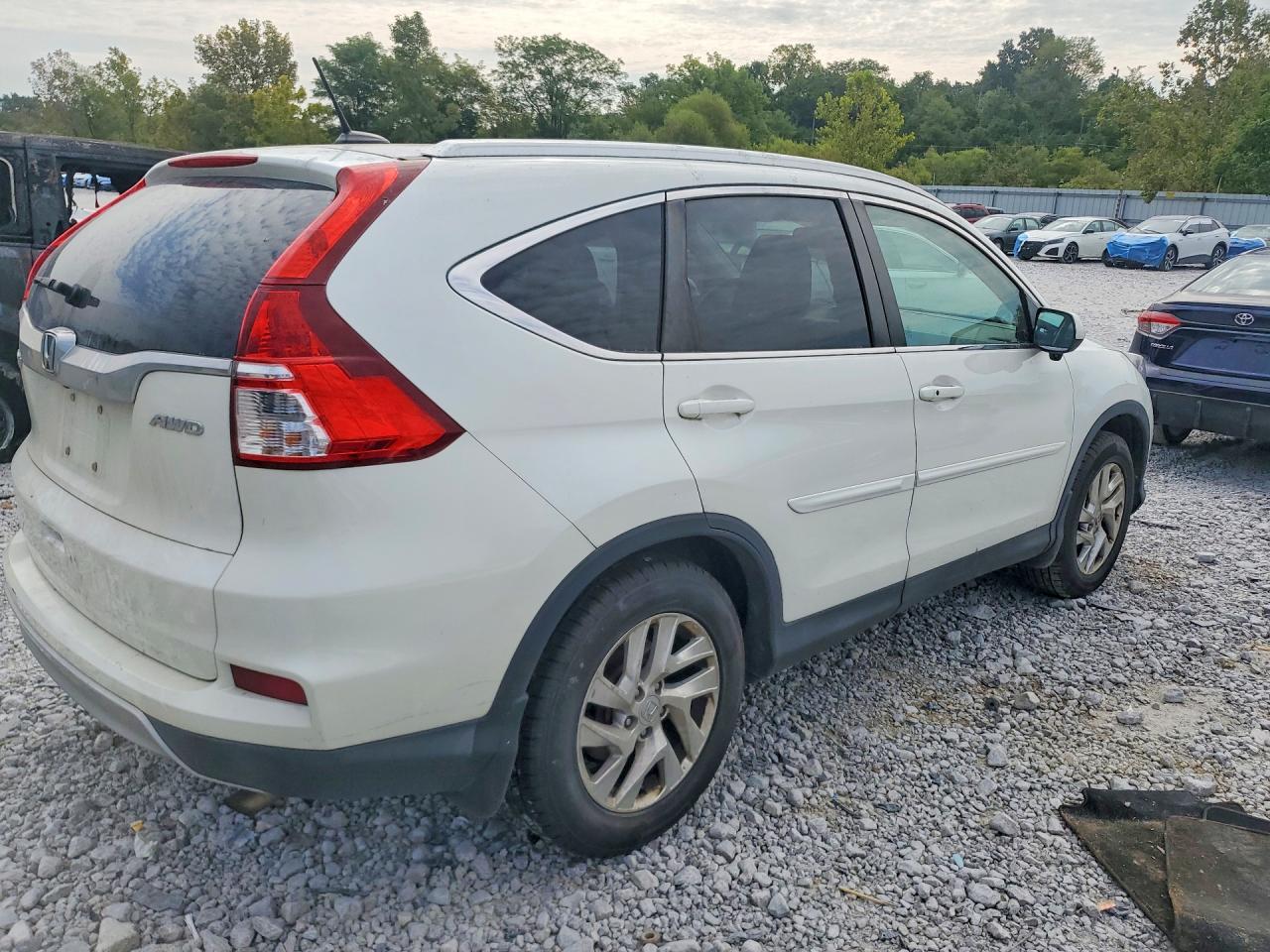 2015 Honda Cr-v Exl White vin: 5J6RM4H73FL026551