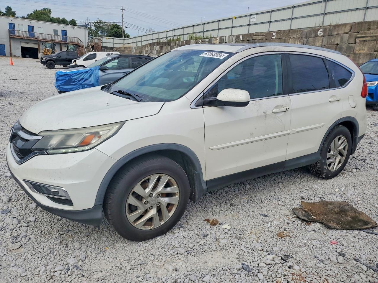 2015 Honda Cr-v Exl White vin: 5J6RM4H73FL026551