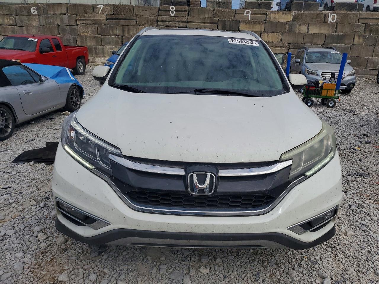 2015 Honda Cr-v Exl White vin: 5J6RM4H73FL026551