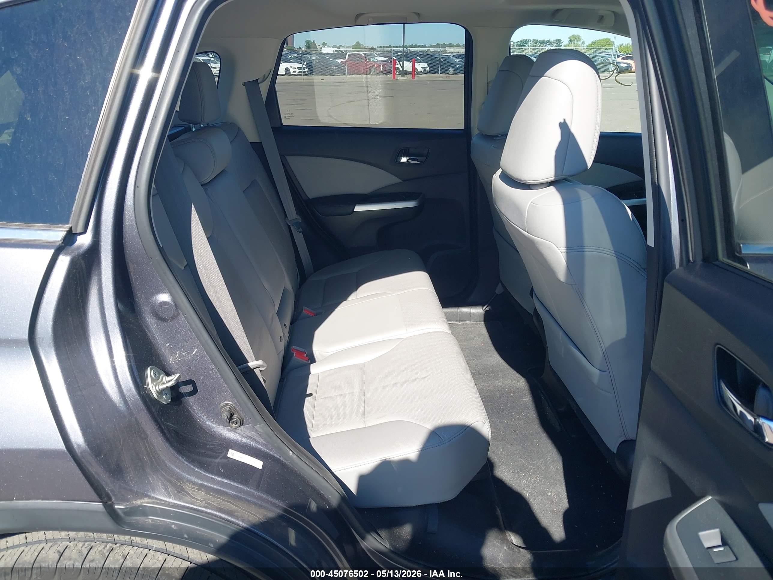 2015 Honda Cr-v Ex-l Gray vin: 5J6RM4H73FL047786