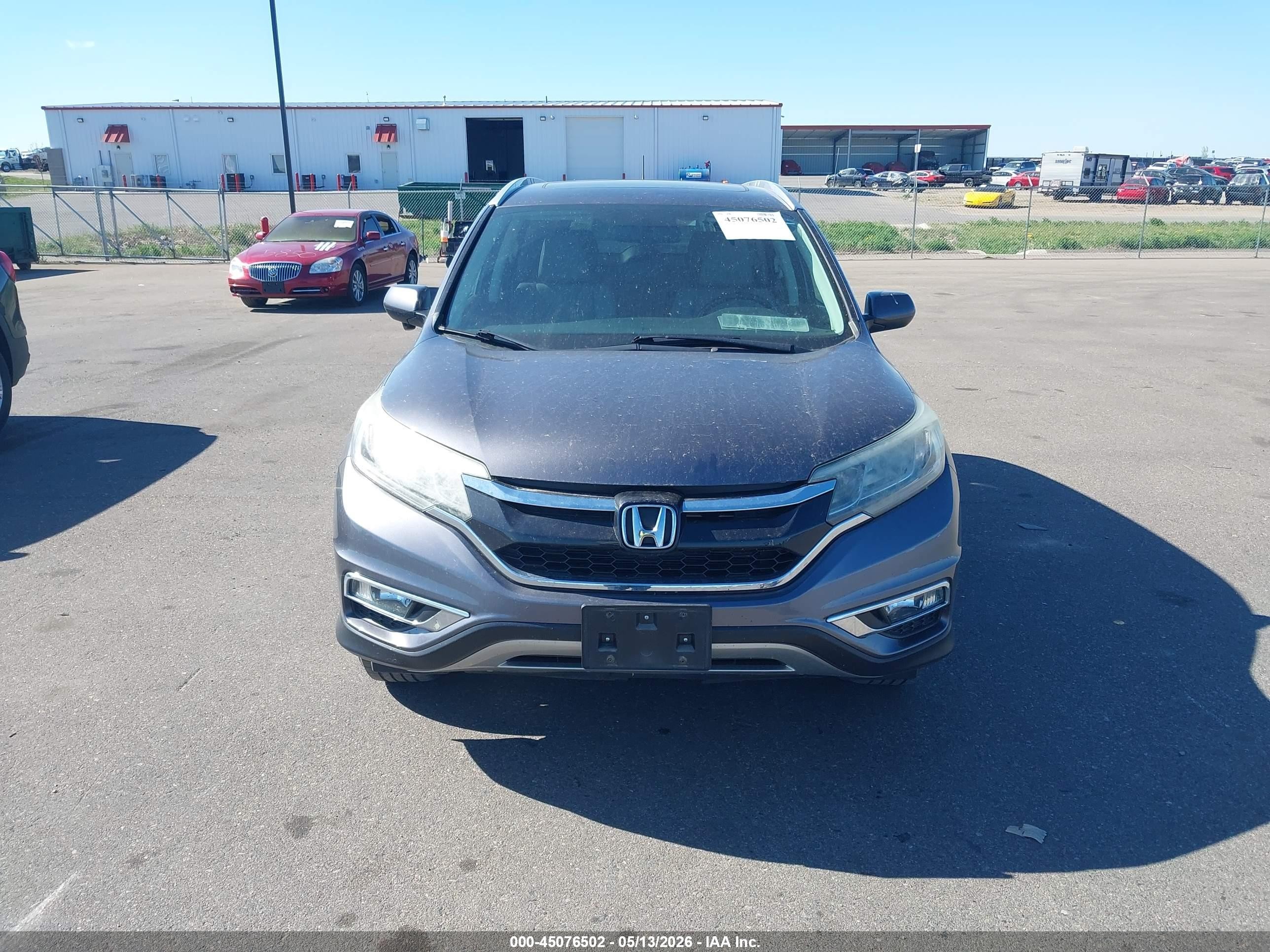 2015 Honda Cr-v Ex-l Gray vin: 5J6RM4H73FL047786