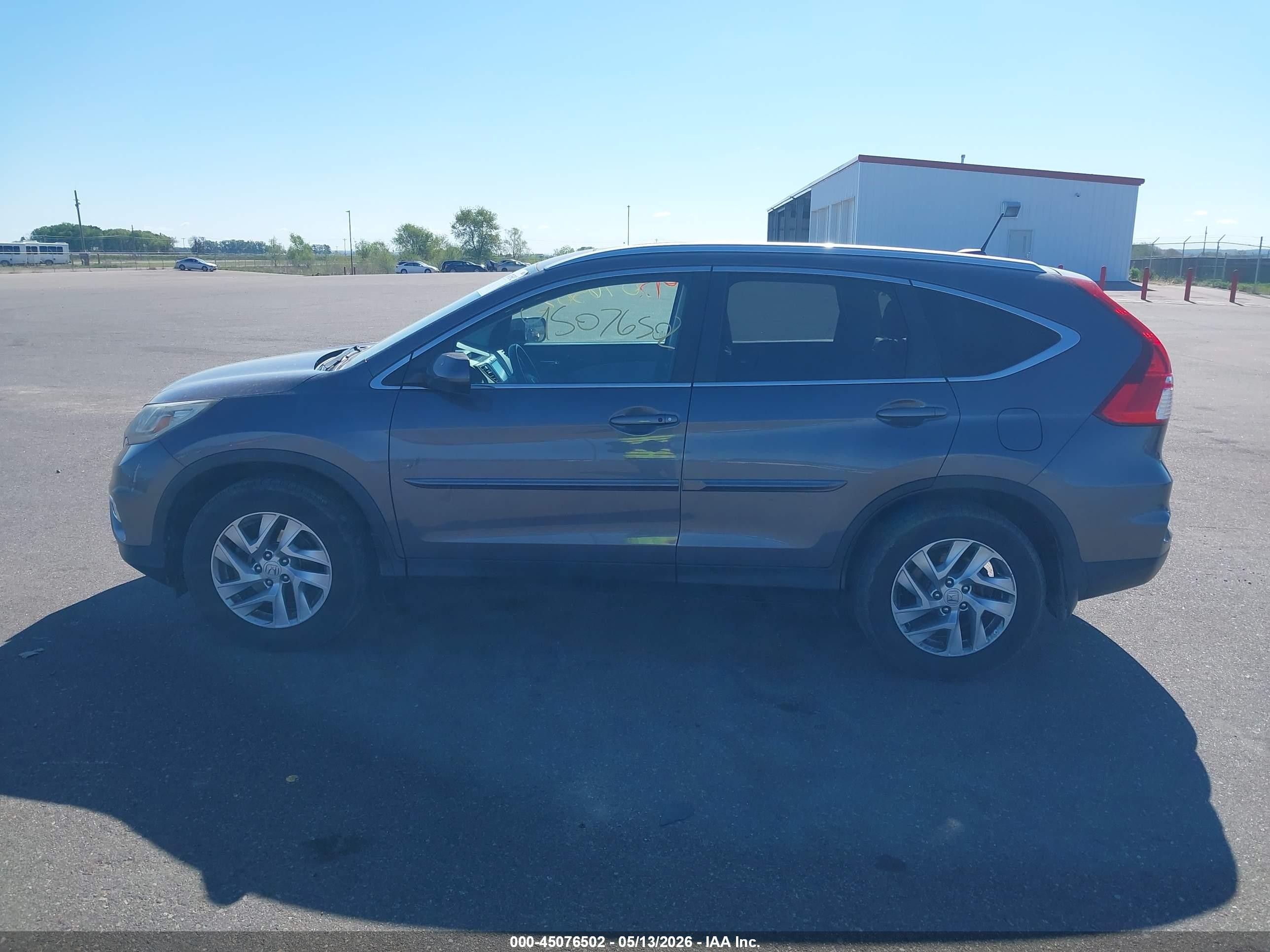 2015 Honda Cr-v Ex-l Gray vin: 5J6RM4H73FL047786