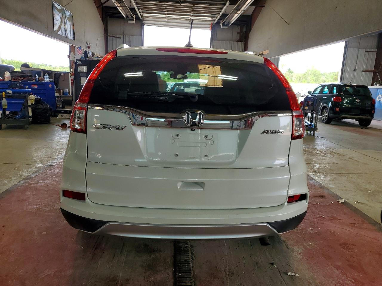 2015 Honda Cr-v Exl White vin: 5J6RM4H73FL048923
