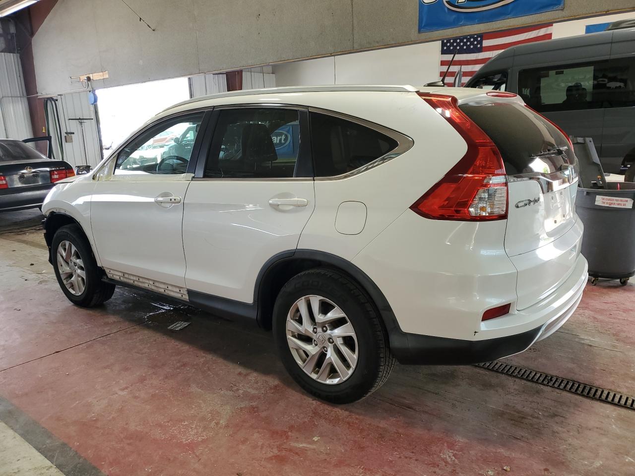 2015 Honda Cr-v Exl White vin: 5J6RM4H73FL048923