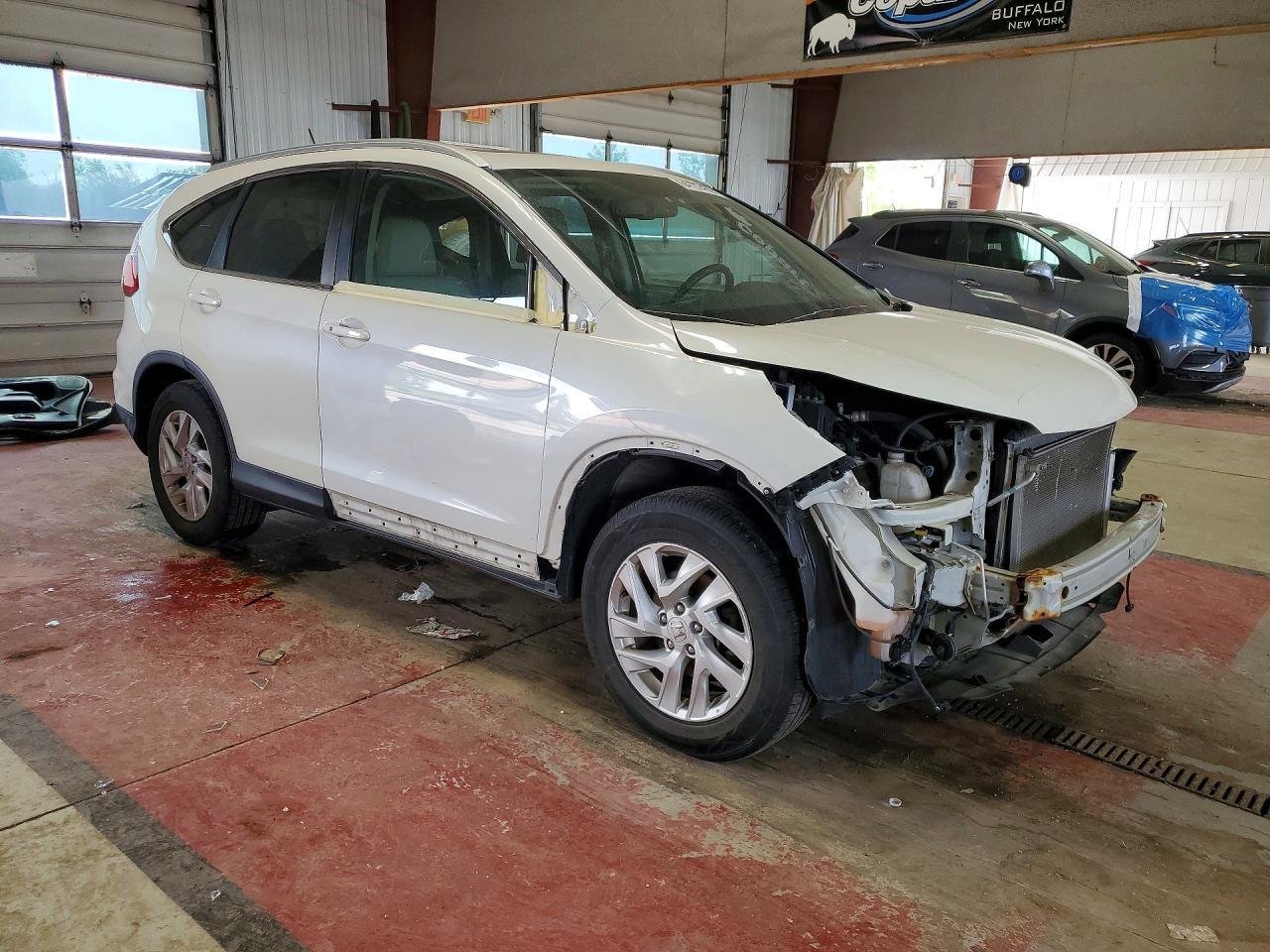 2015 Honda Cr-v Exl White vin: 5J6RM4H73FL048923