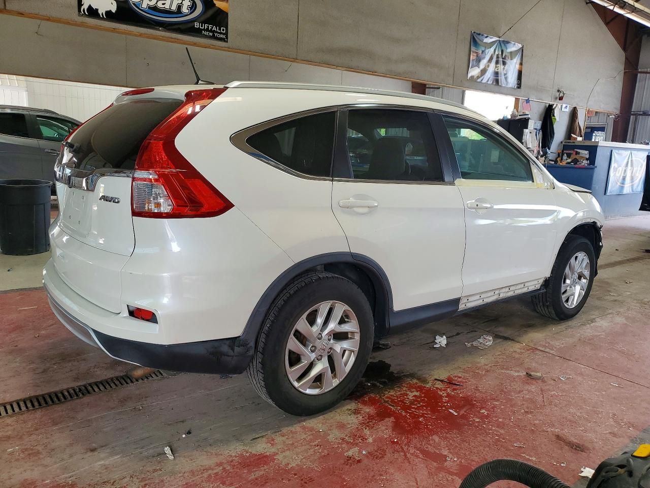 2015 Honda Cr-v Exl White vin: 5J6RM4H73FL048923