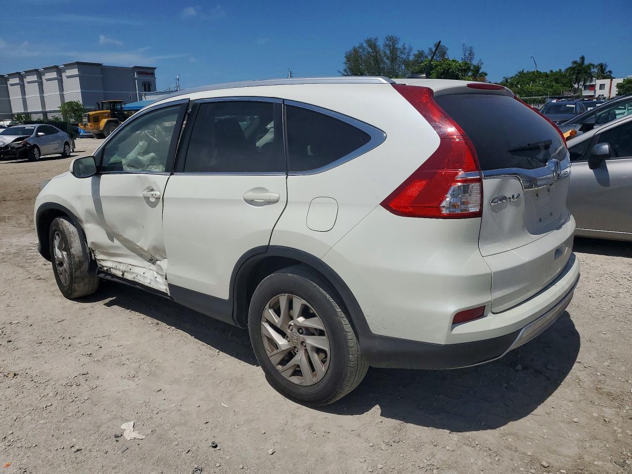 2015 Honda Cr-v Exl White vin: 5J6RM4H73FL110644