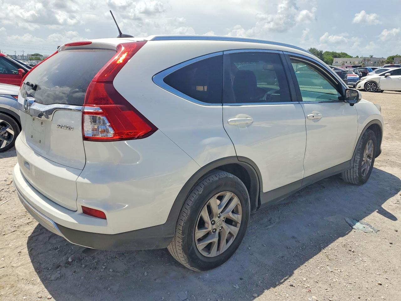 2015 Honda Cr-v Exl White vin: 5J6RM4H73FL110644