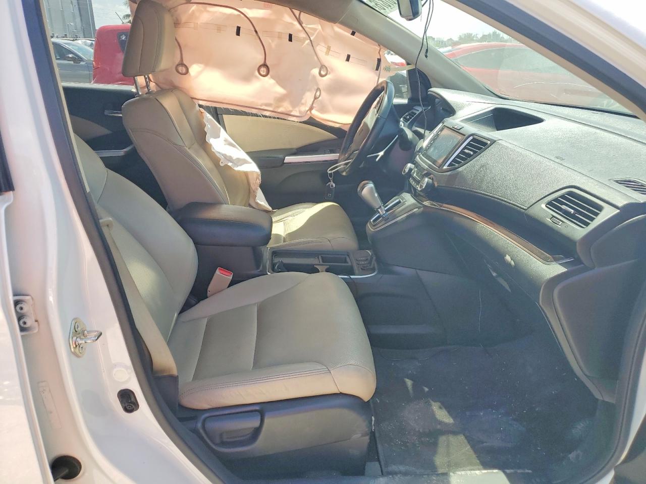 2015 Honda Cr-v Exl White vin: 5J6RM4H73FL110644