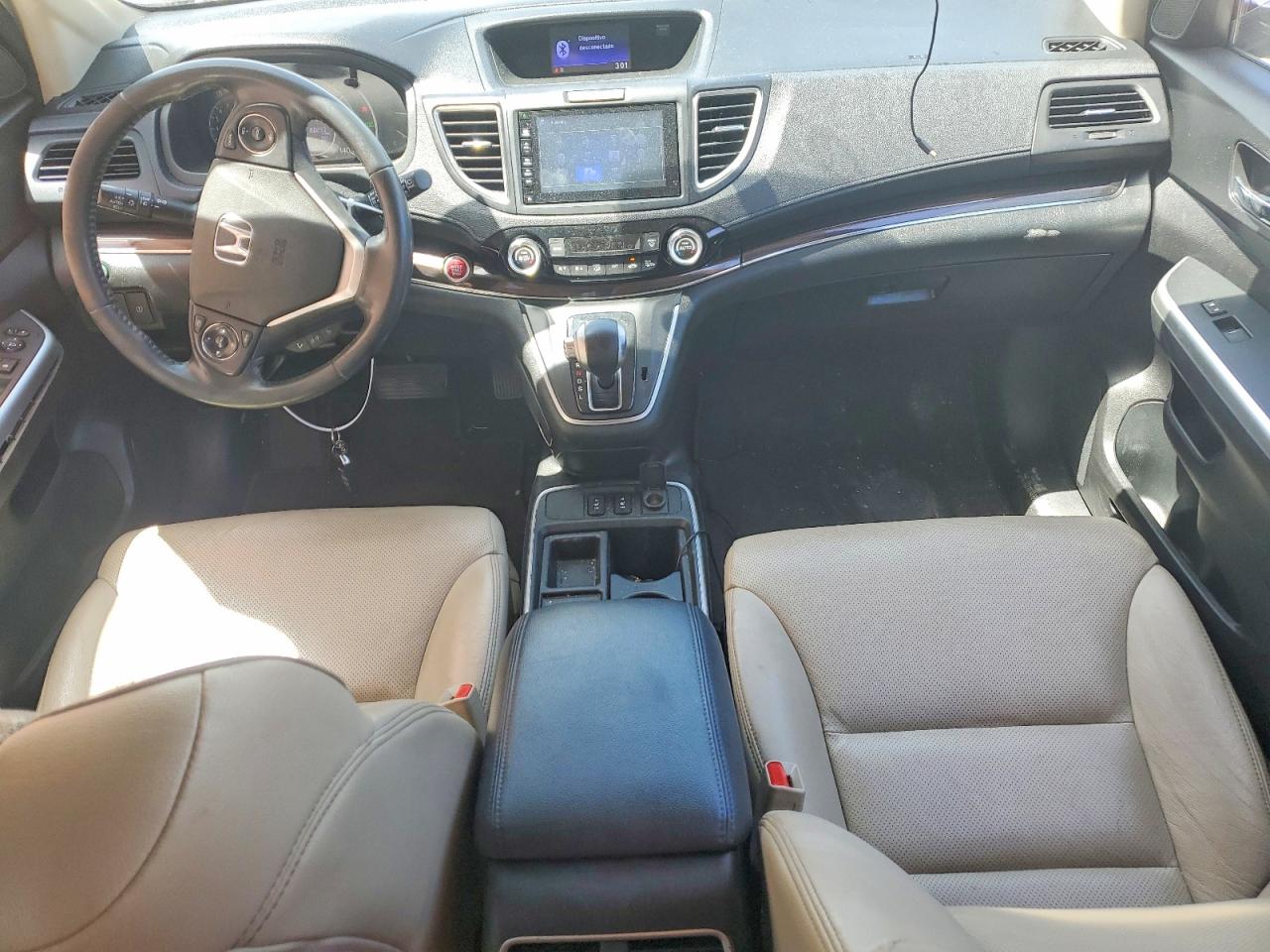2015 Honda Cr-v Exl White vin: 5J6RM4H73FL110644