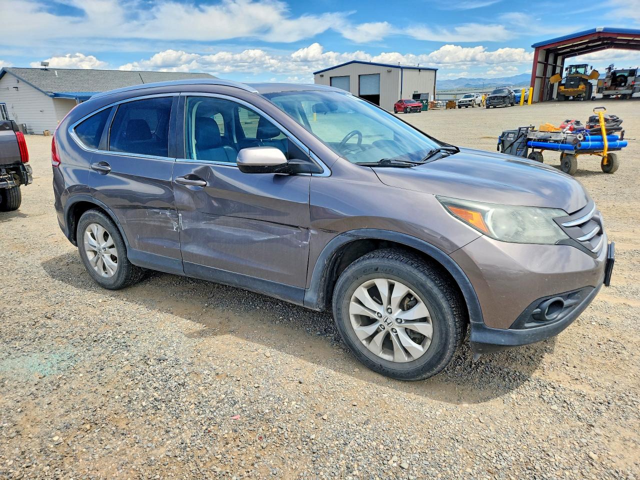 2012 Honda Cr-v Exl Gray vin: 5J6RM4H74CL008765