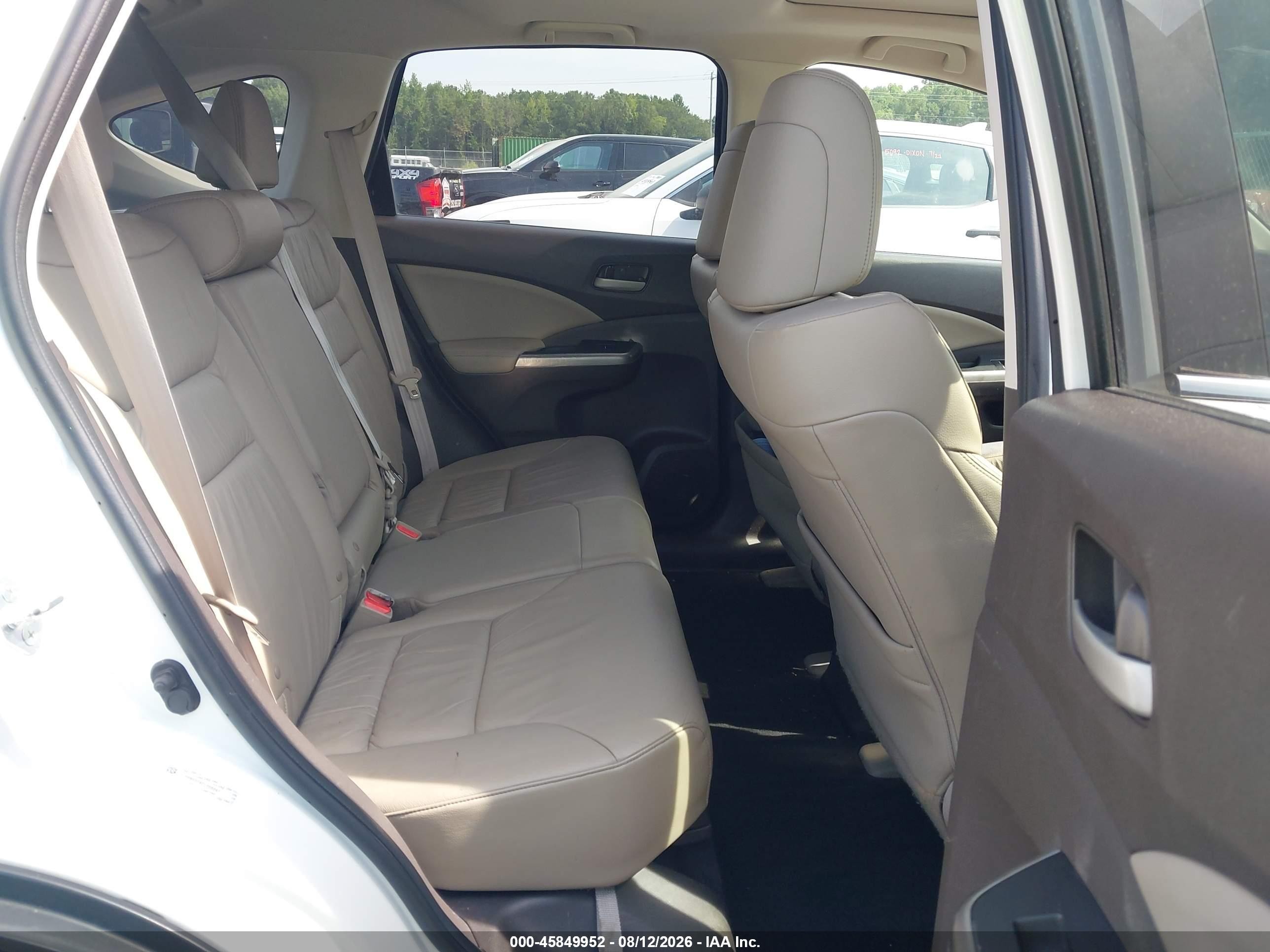 2012 Honda Cr-v Ex-l Белый vin: 5J6RM4H74CL058047