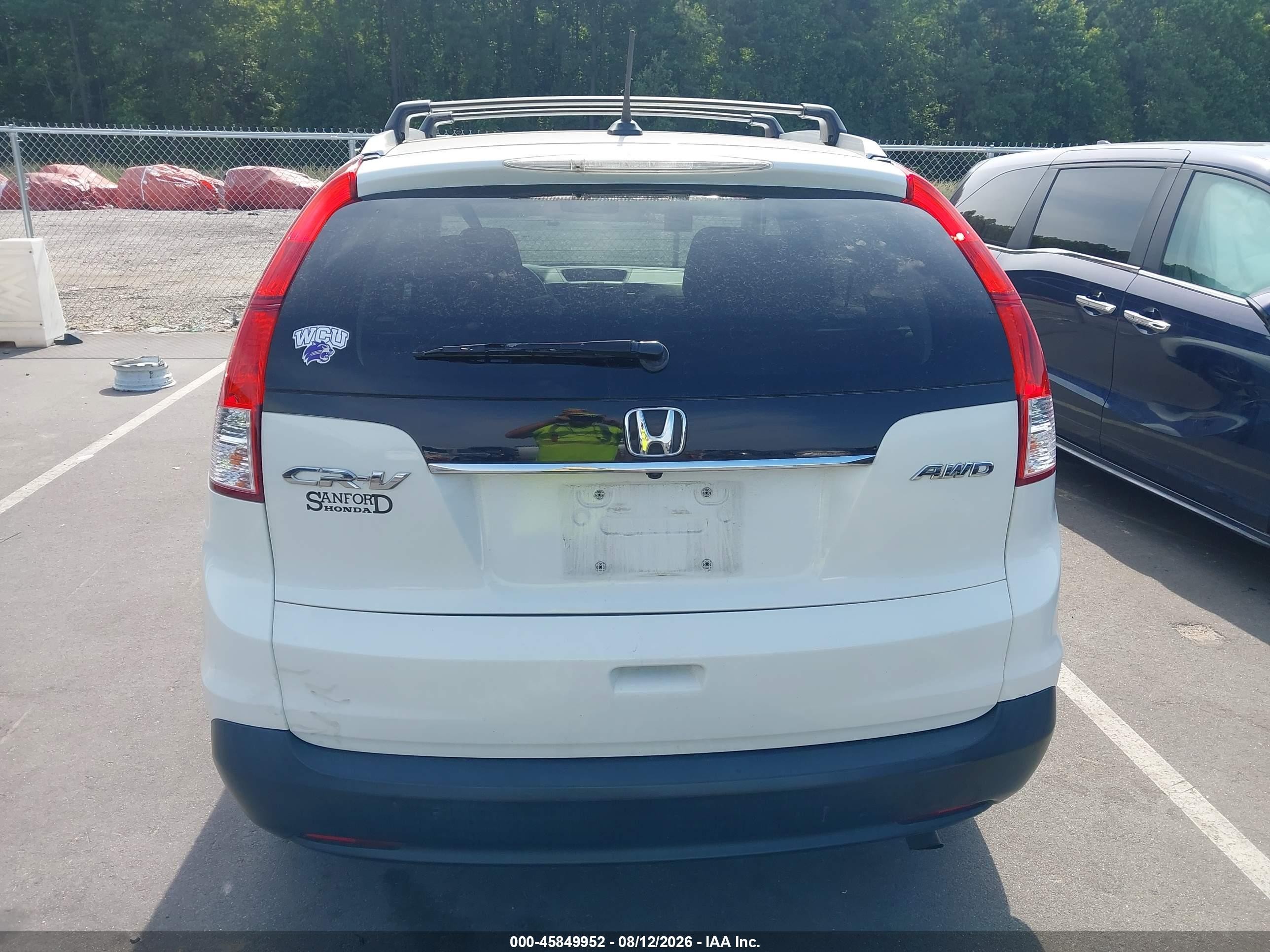 2012 Honda Cr-v Ex-l Белый vin: 5J6RM4H74CL058047