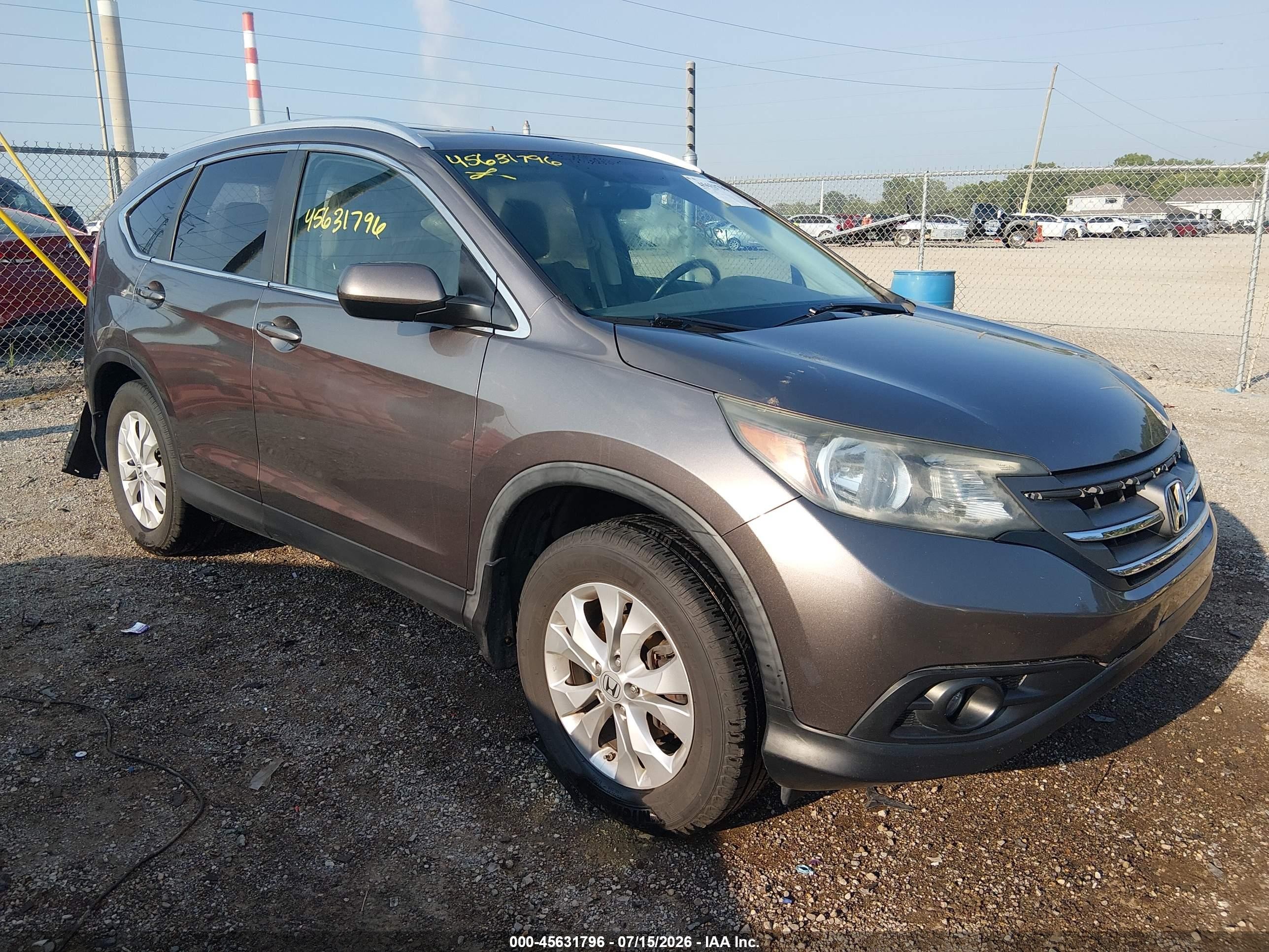 2012 Honda Cr-v Ex-l Brown vin: 5J6RM4H74CL058114