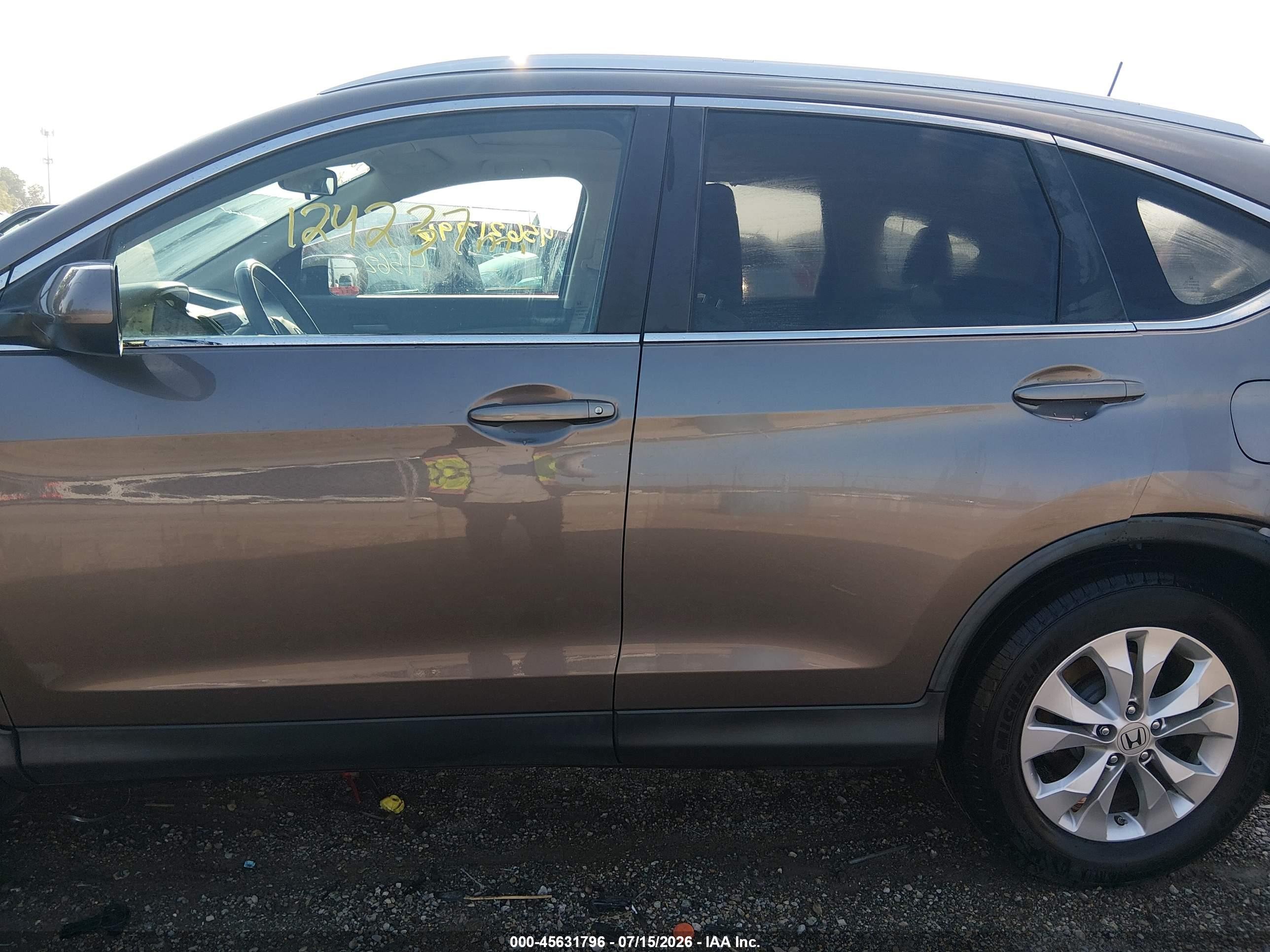 2012 Honda Cr-v Ex-l Brown vin: 5J6RM4H74CL058114