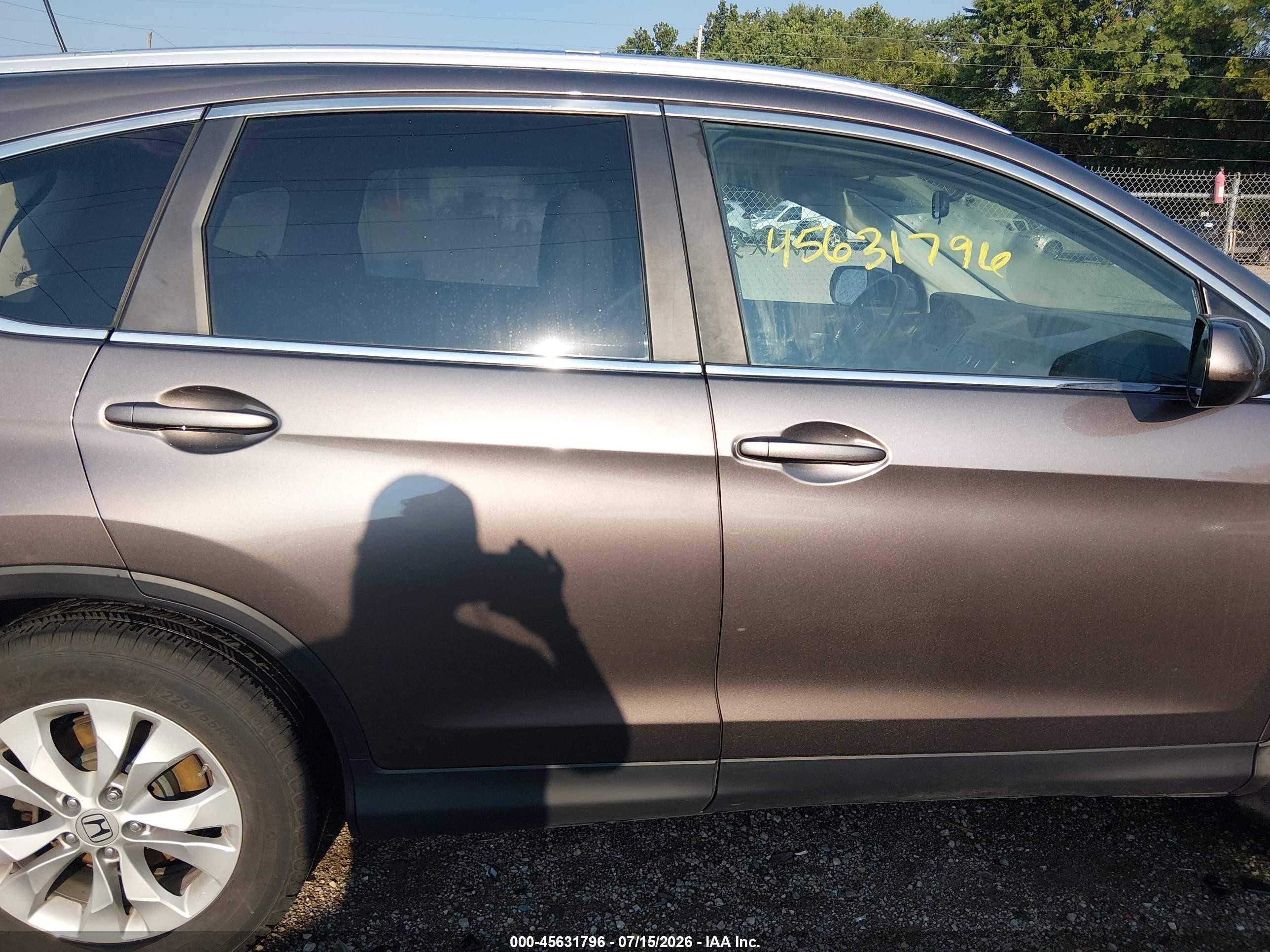2012 Honda Cr-v Ex-l Brown vin: 5J6RM4H74CL058114