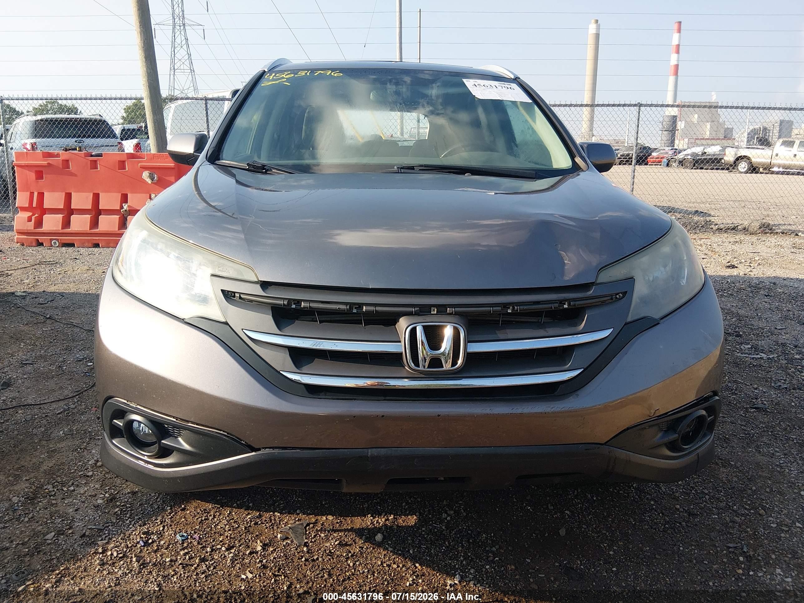 2012 Honda Cr-v Ex-l Brown vin: 5J6RM4H74CL058114