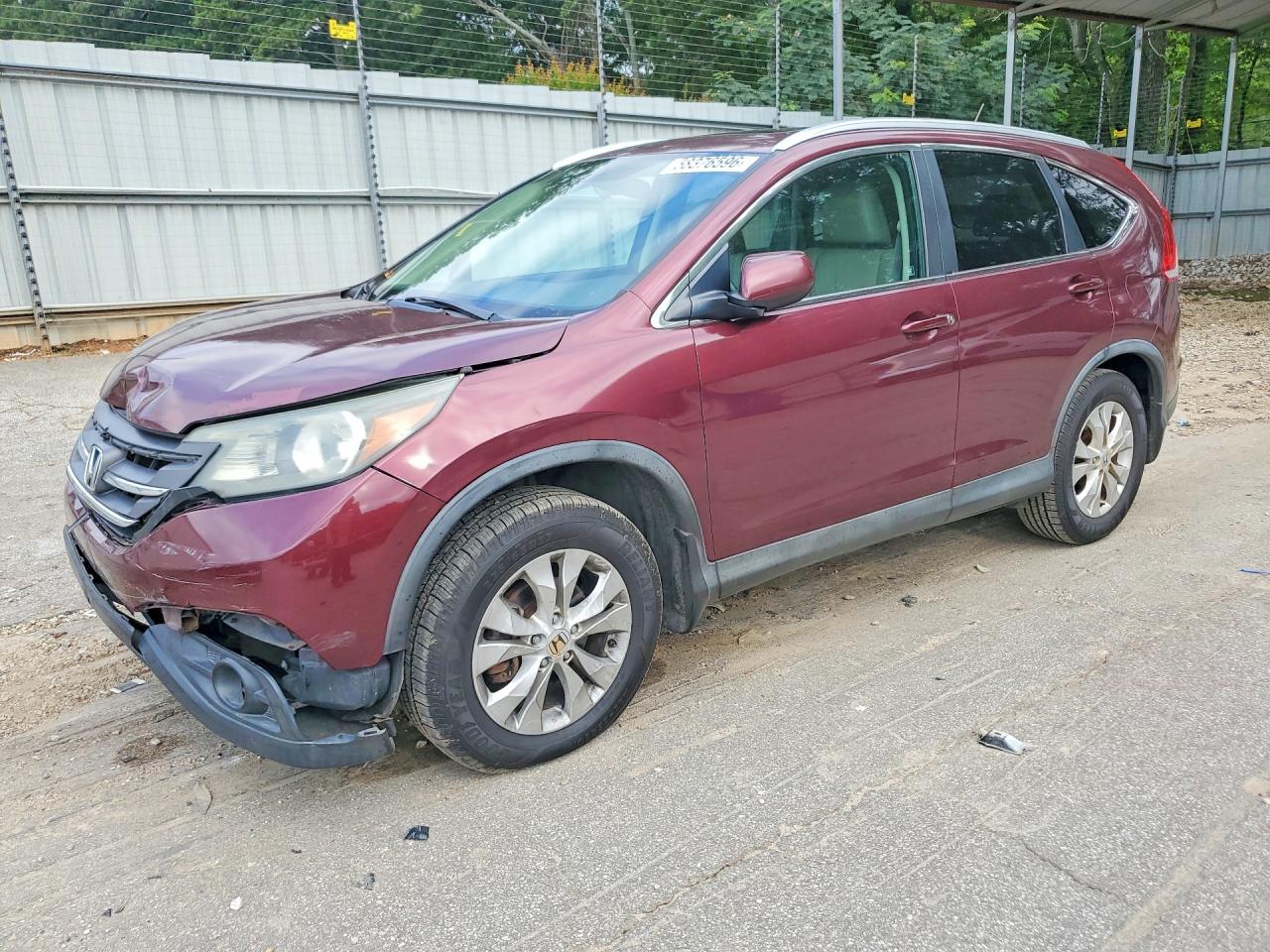 2012 Honda Cr-v Exl Maroon vin: 5J6RM4H74CL066262