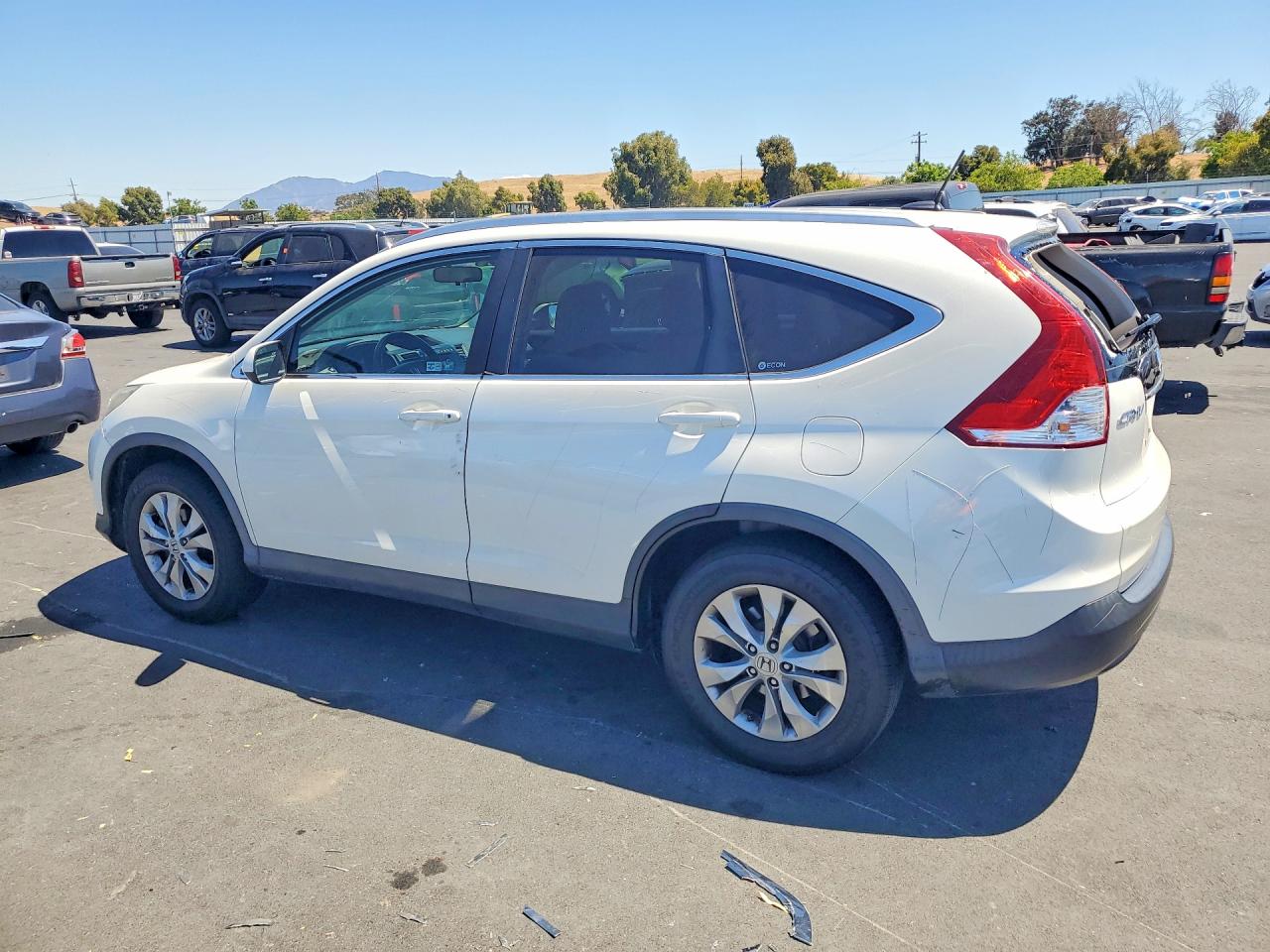 2012 Honda Cr-v Exl White vin: 5J6RM4H74CL066360
