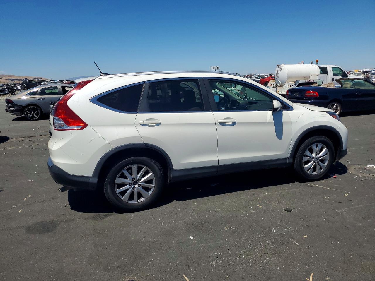 2012 Honda Cr-v Exl White vin: 5J6RM4H74CL066360