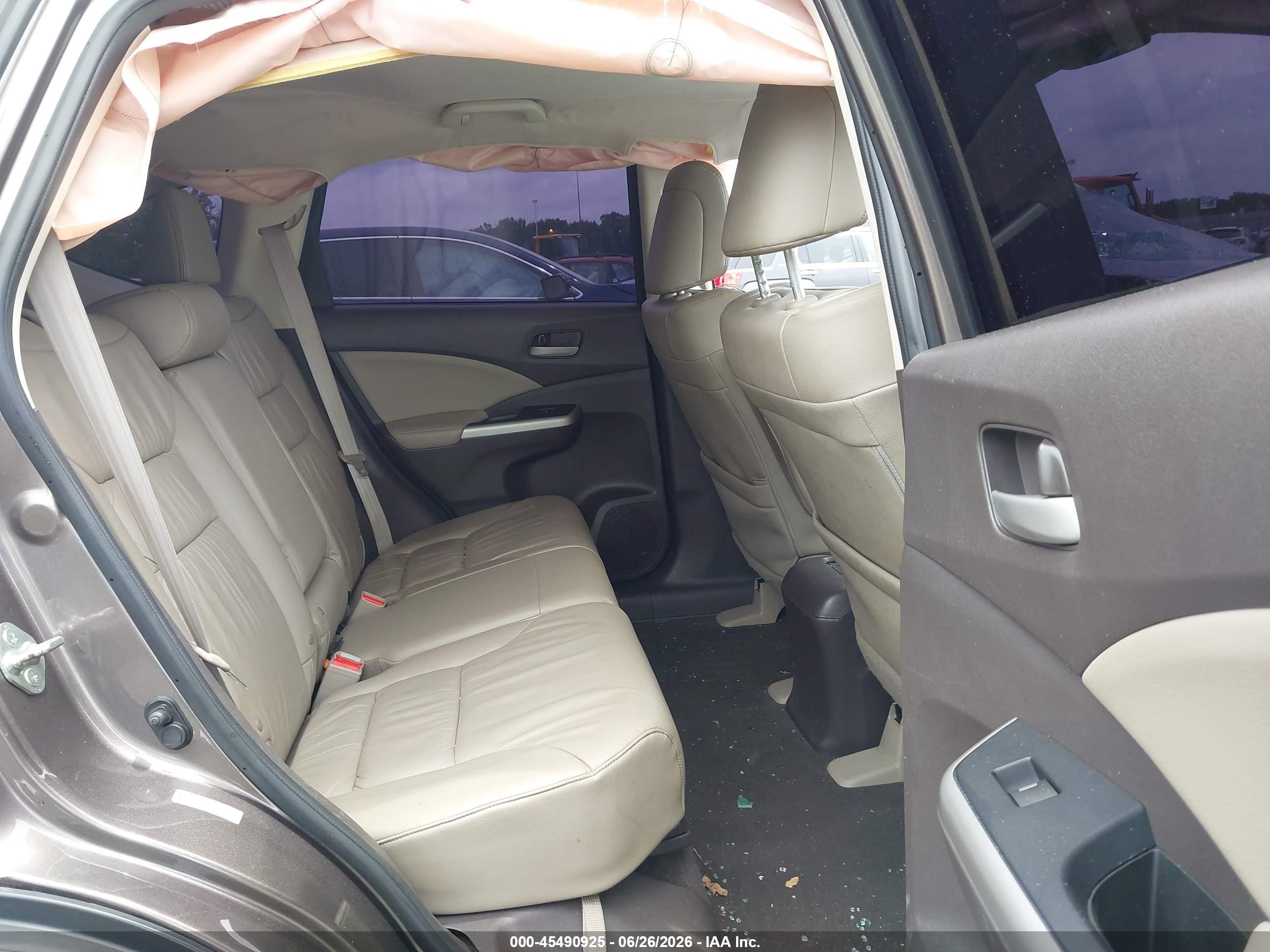 2012 Honda Cr-v Ex-l Gray vin: 5J6RM4H74CL073518