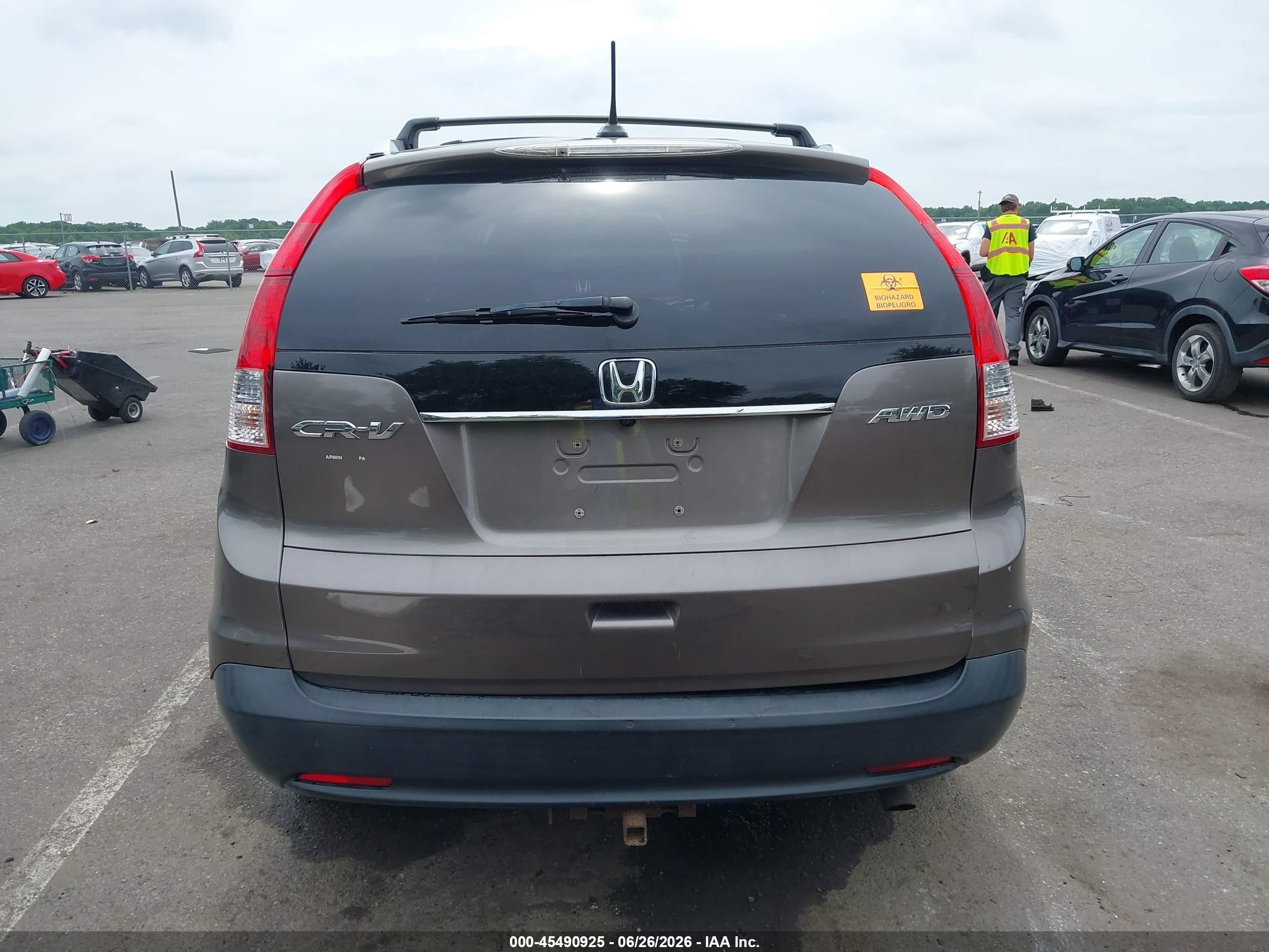 2012 Honda Cr-v Ex-l Gray vin: 5J6RM4H74CL073518