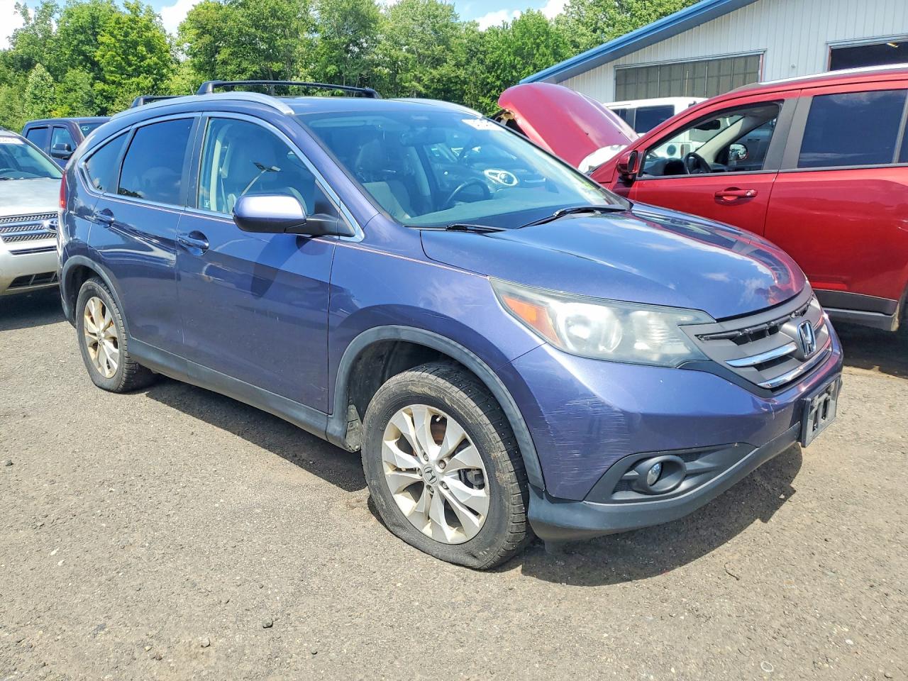 2012 Honda Cr-v Exl Blue vin: 5J6RM4H74CL082395