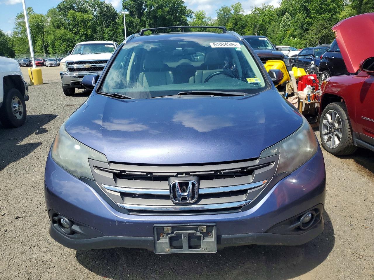 2012 Honda Cr-v Exl Blue vin: 5J6RM4H74CL082395