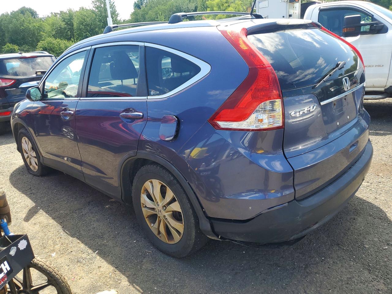 2012 Honda Cr-v Exl Blue vin: 5J6RM4H74CL082395