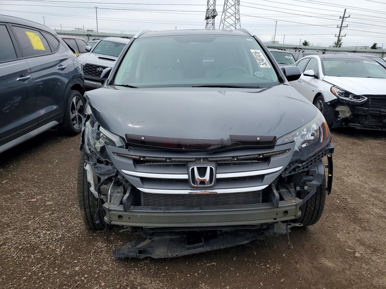 2013 Honda Crv Awd Gray vin: 5J6RM4H74DL002059
