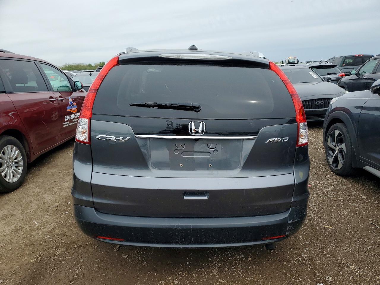 2013 Honda Crv Awd Gray vin: 5J6RM4H74DL002059