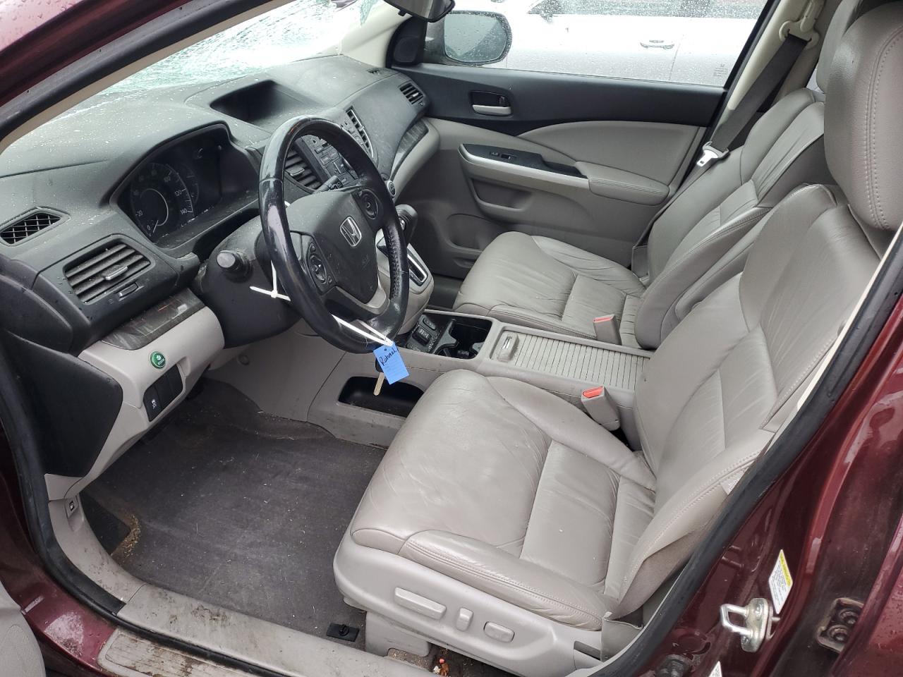 2013 Honda Cr-v Exl Maroon vin: 5J6RM4H74DL004653