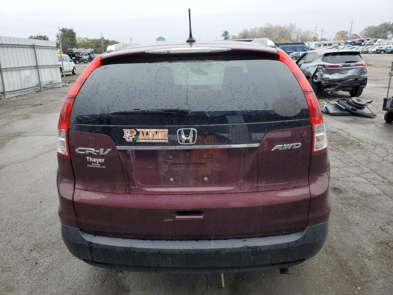 2013 Honda Cr-v Exl Maroon vin: 5J6RM4H74DL004653