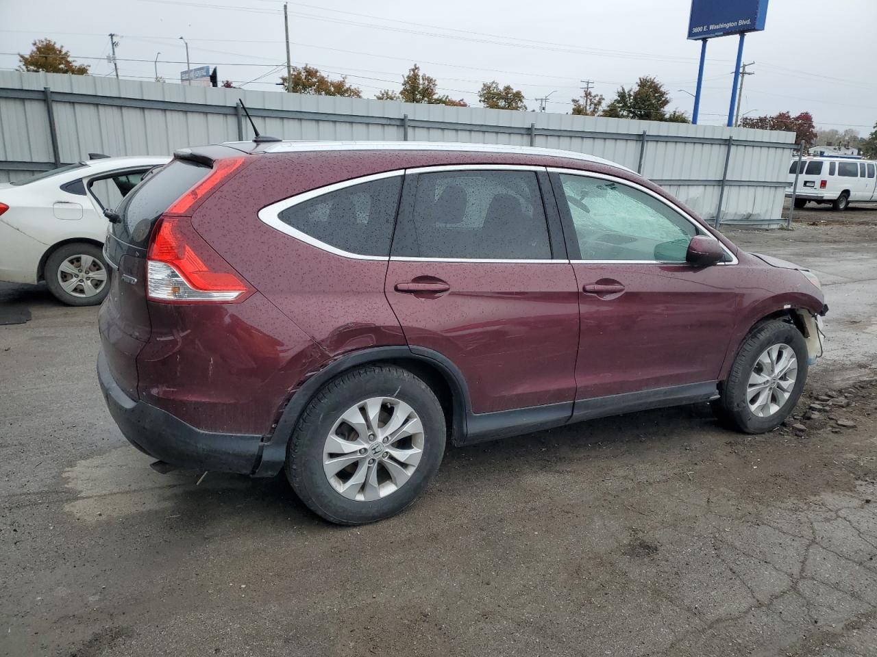 2013 Honda Cr-v Exl Maroon vin: 5J6RM4H74DL004653