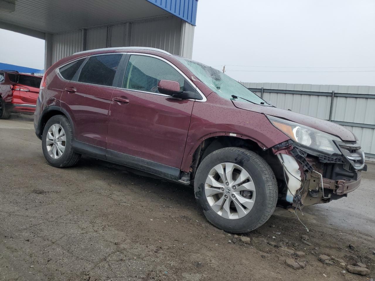 2013 Honda Cr-v Exl Maroon vin: 5J6RM4H74DL004653