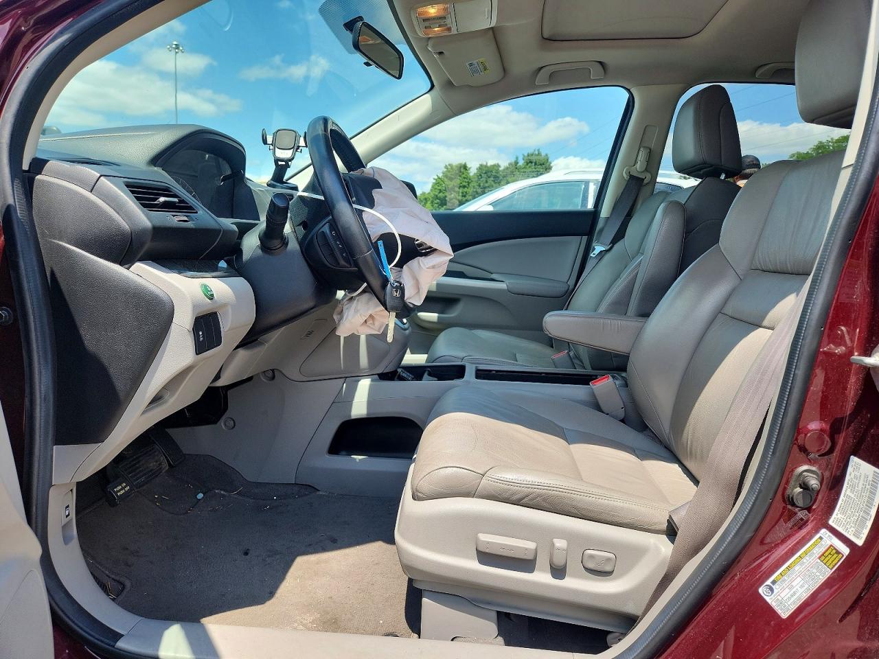 2013 Honda Cr-v Exl Maroon vin: 5J6RM4H74DL010114