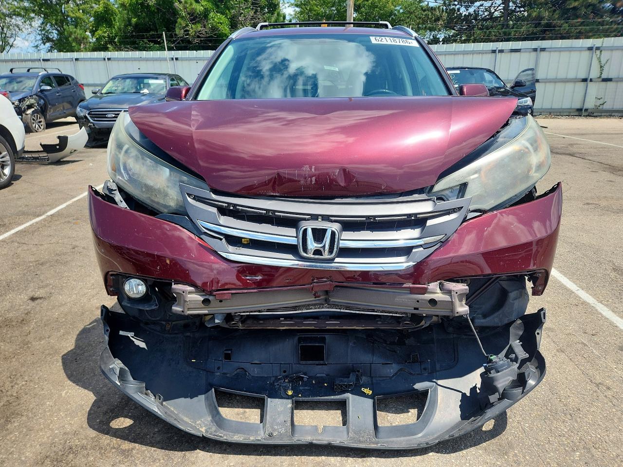 2013 Honda Cr-v Exl Maroon vin: 5J6RM4H74DL010114